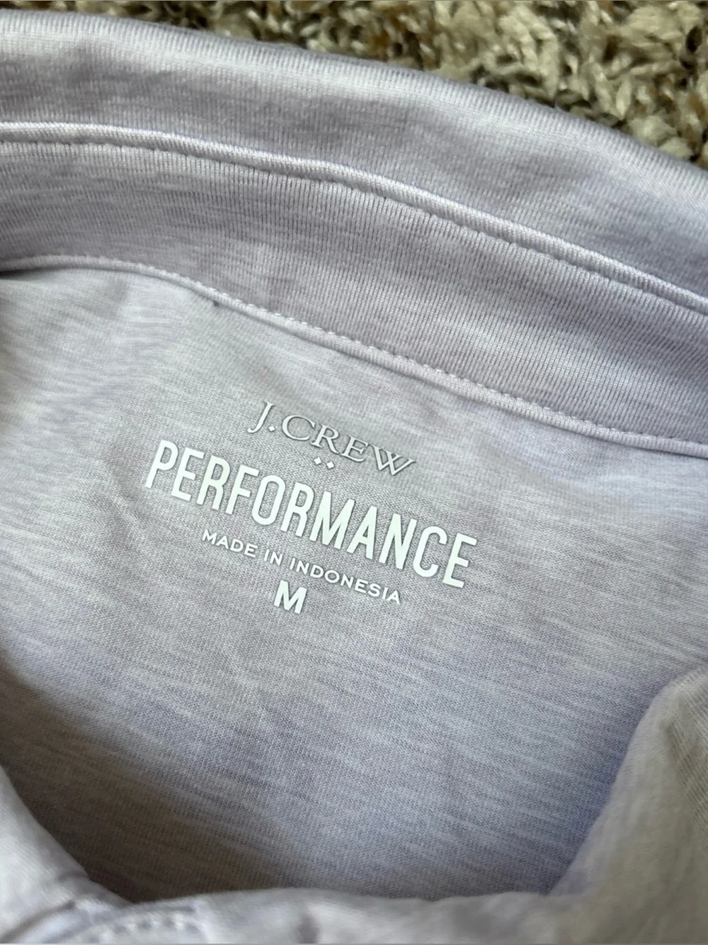 J. Crew Performance Polo Shirt - Light Lilac